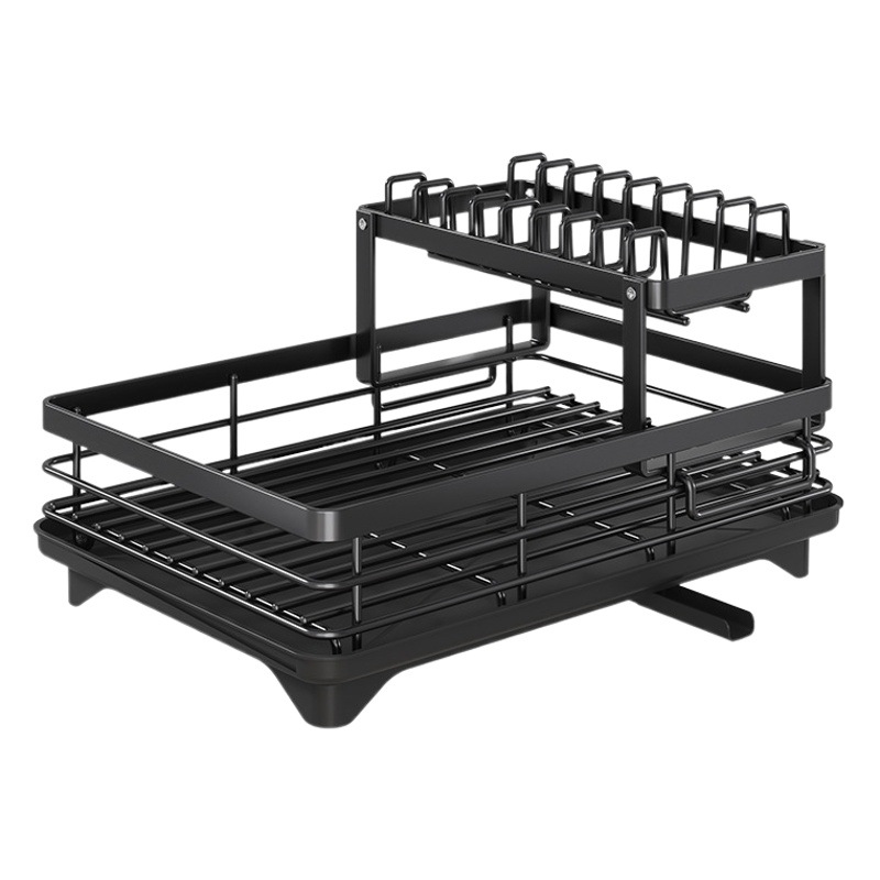 Estante del almacenamiento de la cocina, plato, plato, estante de drenaje, cubierta multifuncional de la tabla de cortar del hogar, caja de la cuchara, estante del almacenamiento del cuenco en gabinete