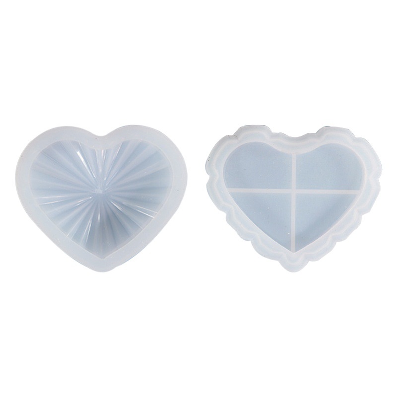 Xiyang bricolaje epoxi molde a rayas amor caja de almacenamiento de silicona molde decoración transfronteriza exclusiva