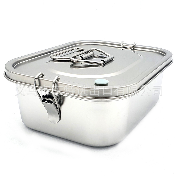 Factory direct sales of stainless steel 304 lunch boxes, individual meal boxes, retro lunch boxes and bento boxes detail image 4
