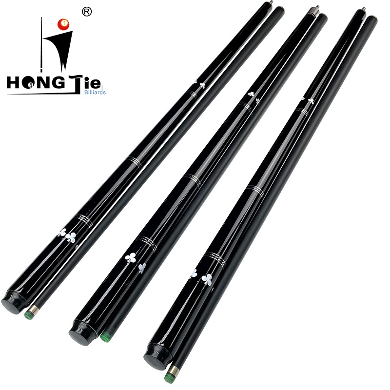 鸿杰台球厂家直销黑科技台球杆1/2黑8球杆小头中式黑八美式九球