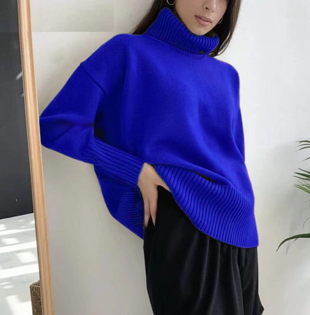 Luxury Alpaca Wool High-Neck Sweater – Ultra-Soft Anti-Pilling Pullover (S-XL, 16 Colors, Minimalist Chic Essential)_voghion.com