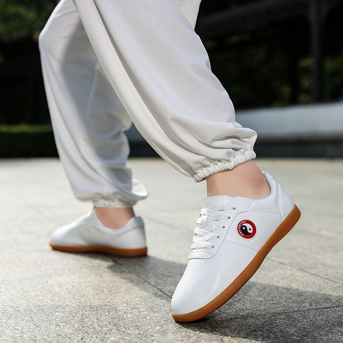 Tai Chi Shoes for Men and Women - Spring and Autumn Season, Breathable Calfskin Sole, Martial Arts Performance and Competition Training Shoes, Summer Tai Chi Practice Shoes