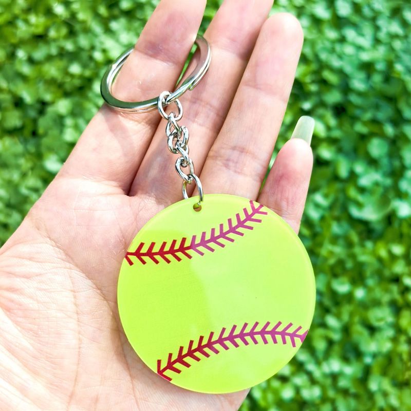 クロスボーダー創意キーチェーンアクリルサッカー野球バスケットボールラグビーキーホルダーバレーボールスポーツプレゼント|undefined