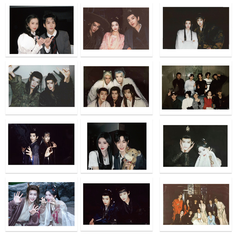 50 pieces of Yue Lin's "Qi Ji" polaroid stickers, popular TV series DIY stickers for decorating planners, phones, and luggage 50 pieces of Yue Lin's "Qi Ji" polaroid stickers, popular TV series DIY stickers for decorating planners, phones, and luggage