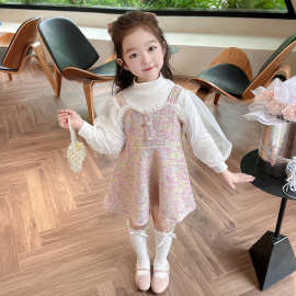 女宝宝连衣裙春装洋气儿童裙子时髦公主裙2三3到4五6岁女童背带裙