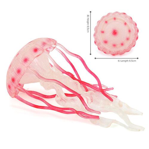 Cross-border children's early education cognitive marine life model soft rubber animal toy jellyfish jellyfish birthday gift ornaments
