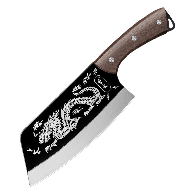 Corriendo ríos y lagos cuchillo de cocina forjado a mano patrón de dragón cuchillo de rebanar Acero inoxidable hogar afilado Cuchillo de cocina fábrica