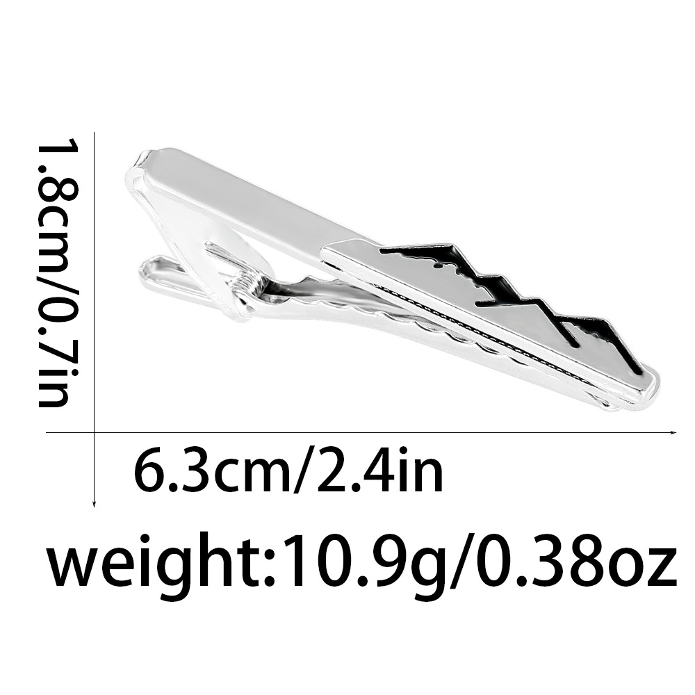 Berg Krawattenklammer Herren Silber Legierung Krawattenklammer High-End-Mode Business Krawattenklammer Spot_voghion.com