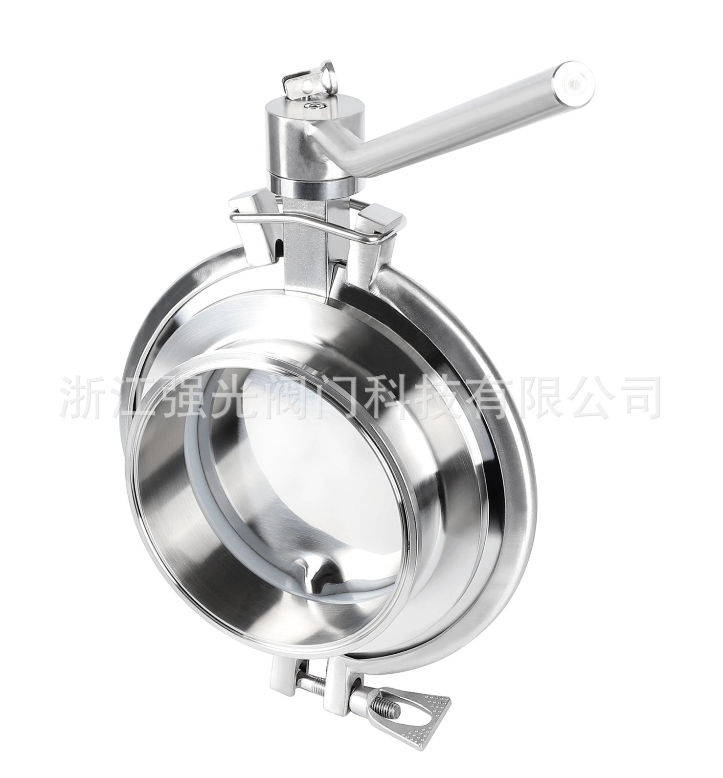 卫生级气动粉体阀，手动，气动，快开式，快拆式，不锈钢316L