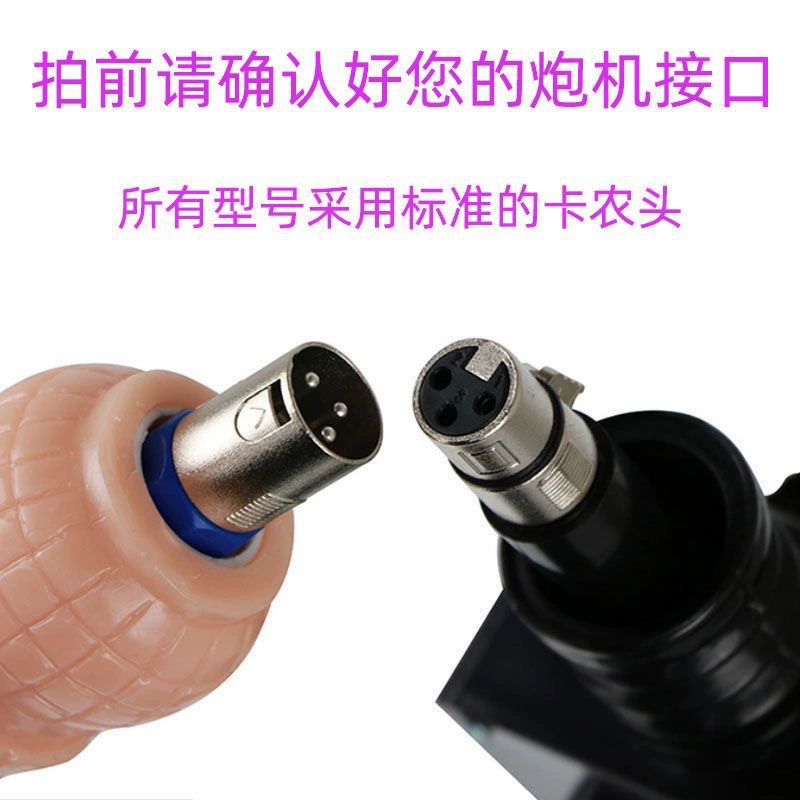 Телescopic cannon accessory — прозрачные кристалльные головки, трехконтактное соединение, 20–35 см