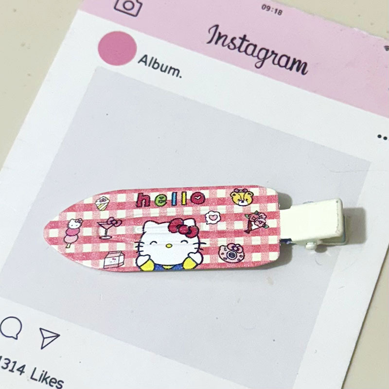 卡通猫咪铲子发夹趣味可爱甜美少女心百搭鸭嘴夹学生刘海碎发夹|undefined