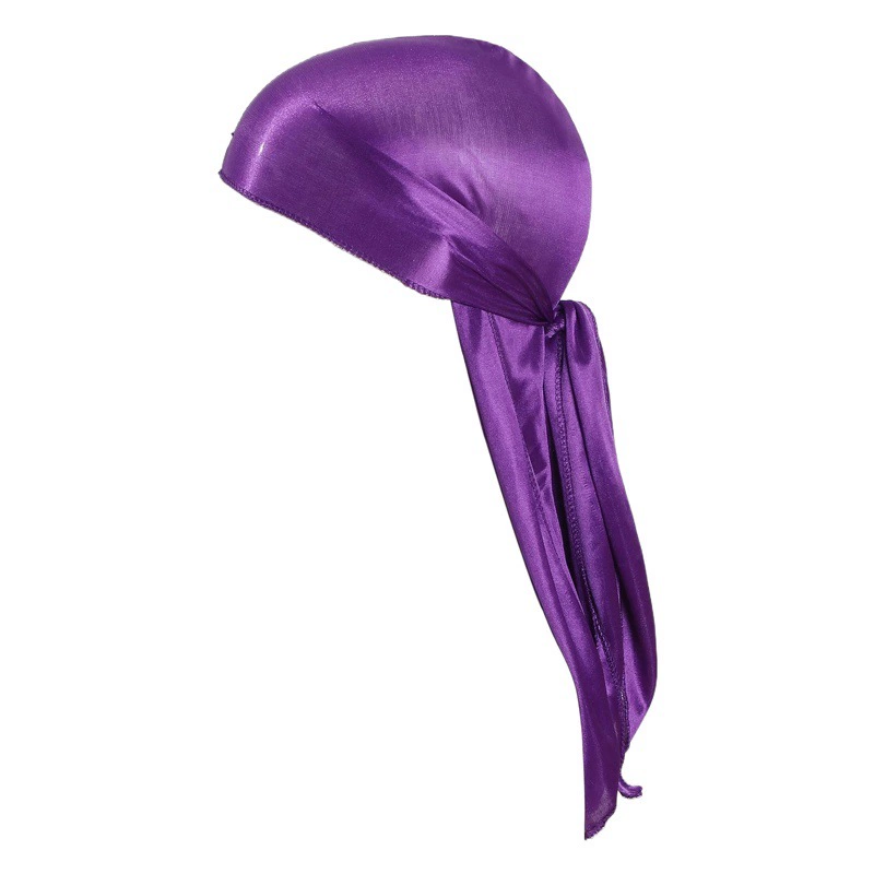 Трансграничный источник AliExpress новая глянцевая ткань однотонная стримерная шапка с запахом тюрбан шляпа пиратская шляпа