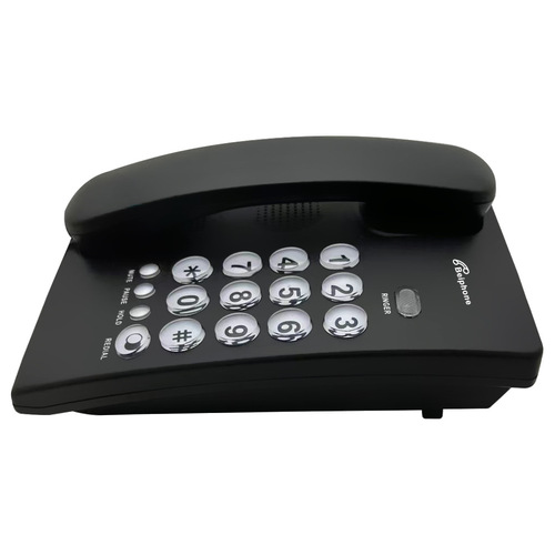 Fixed-line telephone, hotel room telephone, office telephone, home telephone
