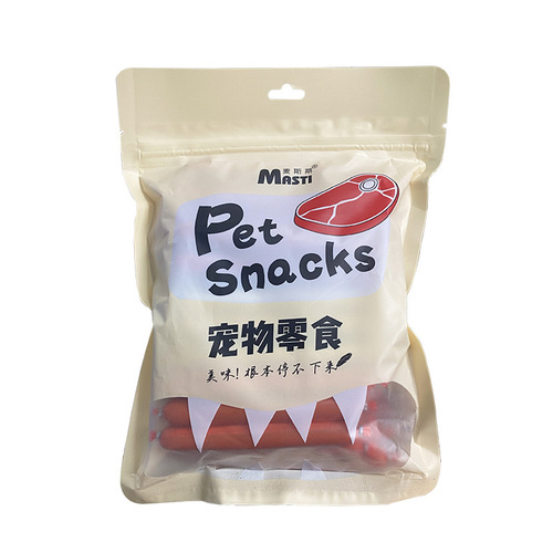 Pet snacks ham sausage 30 pieces for adult dogs and puppies chicken duck beef sausage training reward dog snacks wholesale