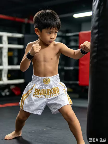 Professional Custom-Made 2026 New Model Muay Thai Uniform with Eagle League Embroidery Shorts for Fighting