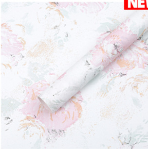 Dream Back Garden Net Red Art Papel de embalaje Papel de embalaje de flores de sentido avanzado Papel de embalaje de flores de peonía Papel de embalaje de ramo de pintura al óleo