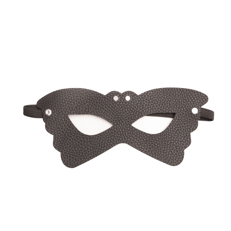 Butterfly Eye Mask PU Leather Blindfold for Couples Sensory Play — detail image 13