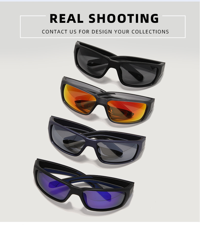 Simple Style Streetwear Geometric Tac Square Full Frame Glasses display picture 2