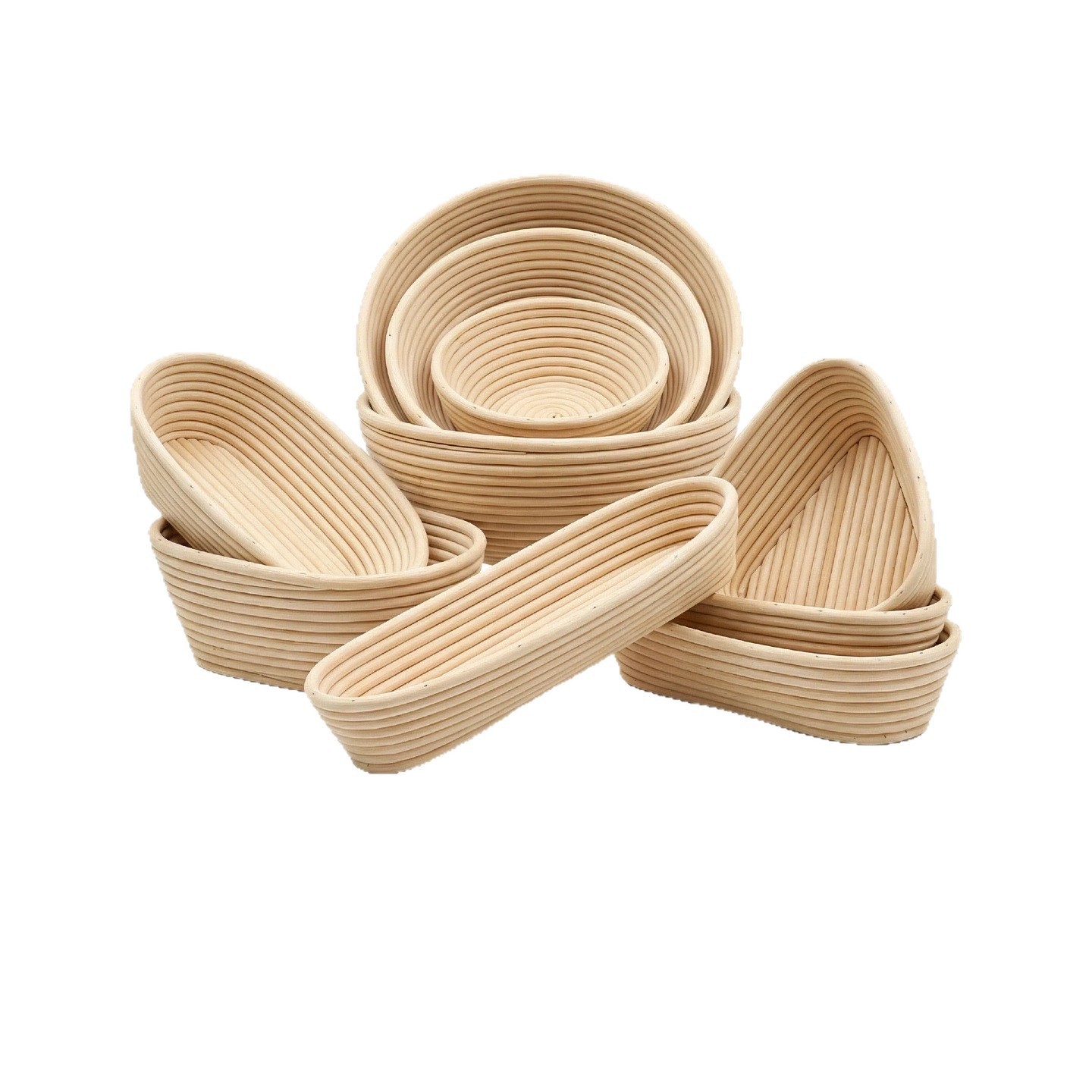 Amazon ebay nueva cesta de fermentación de caña caliente indonesia pan europeo pasta de fermentación tazón pan agrio cesta de fermentación