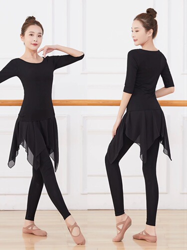 Modern Dance Costume Women's Contemporary Dance Attire Physical Training Suit Set Ballet Training Wear Modal Latin Dance Autumn Collection