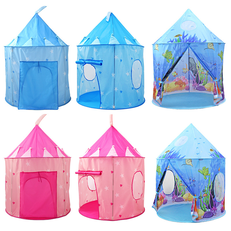 Fábrica directa para tiendas de campaña para niños indoor y exterior juegos plegables portátiles mochila familia interactiva padre-hijo casa de juguetes