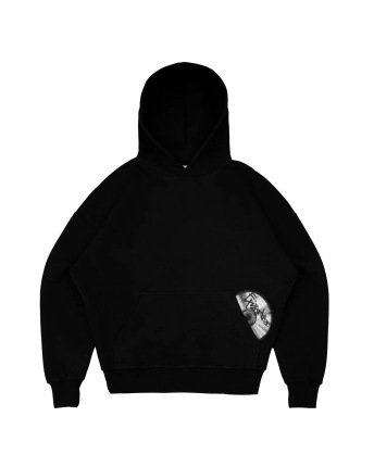 Black single hoodie 2309
