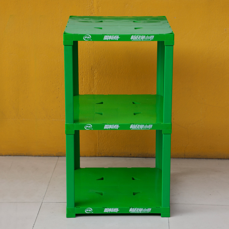 宠物食品牛奶塑料货架 48X48方形堆头酱油食用油组合陈列展示架