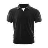 ZF8111-D海鸥领针织OLO衫简约休闲老钱风短袖松弛感上衣，男装针织衫/毛衣，星座614