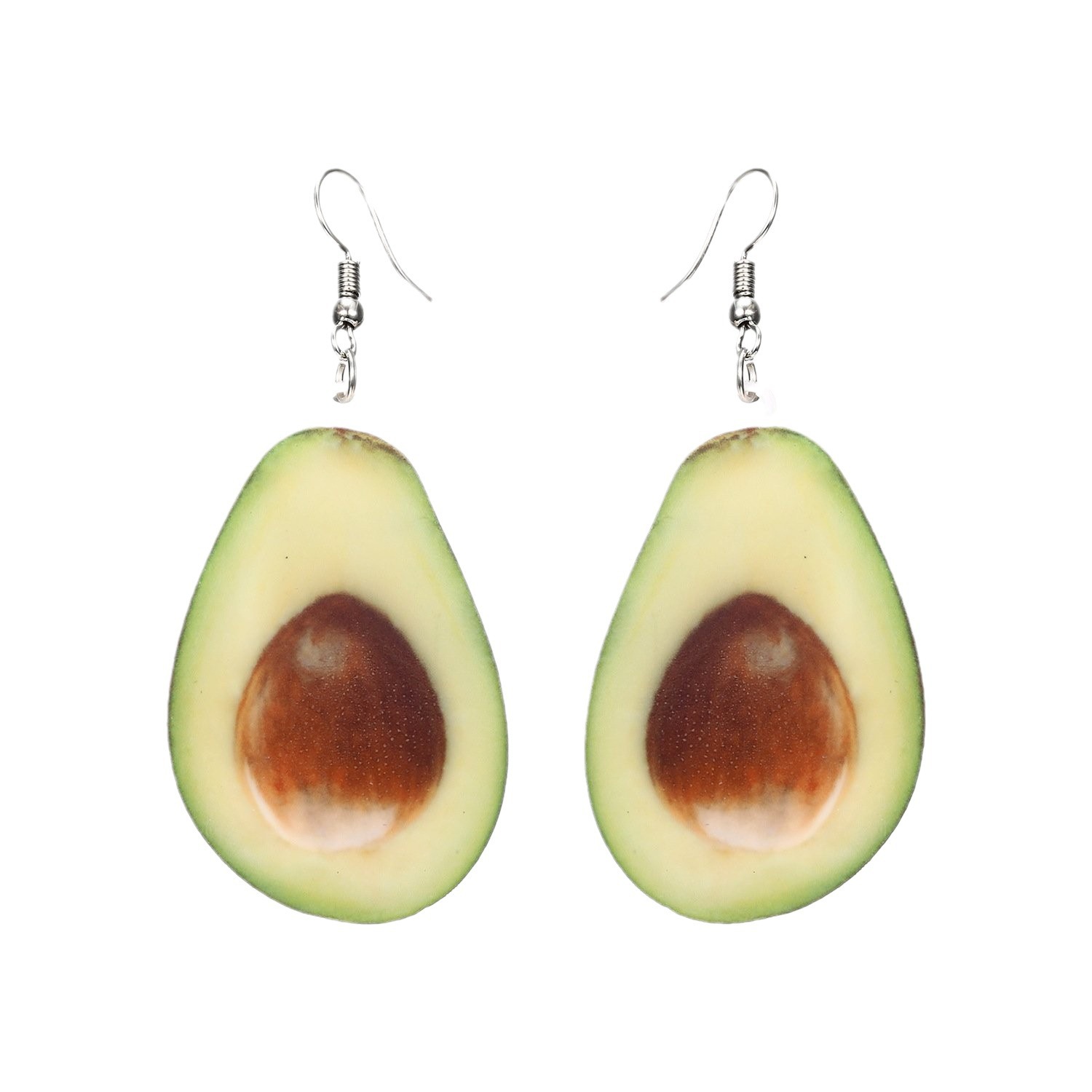 Nuevo manifiesto de moda transfronterizo creativo e interesante pendientes de fruta acrílico pendientes planos adecuados para mujeres y niñas