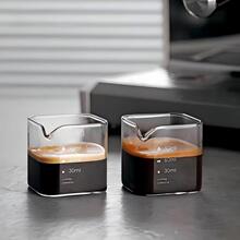 厂家批发玻璃奶盅咖啡奶杯 玻璃杯咖啡杯牛奶杯意式玻璃咖啡量杯