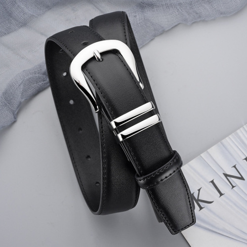  New Women's Genuine Leather Belt Fashion Trend Accessory Jeans Belt for Women Ins Style High-Quality Versatile
