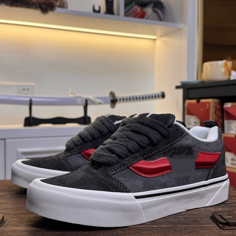 Putian Vans canvas shoes Skool loafers navy blue autumn men's shoes American retro casual couple's low-top sneakers