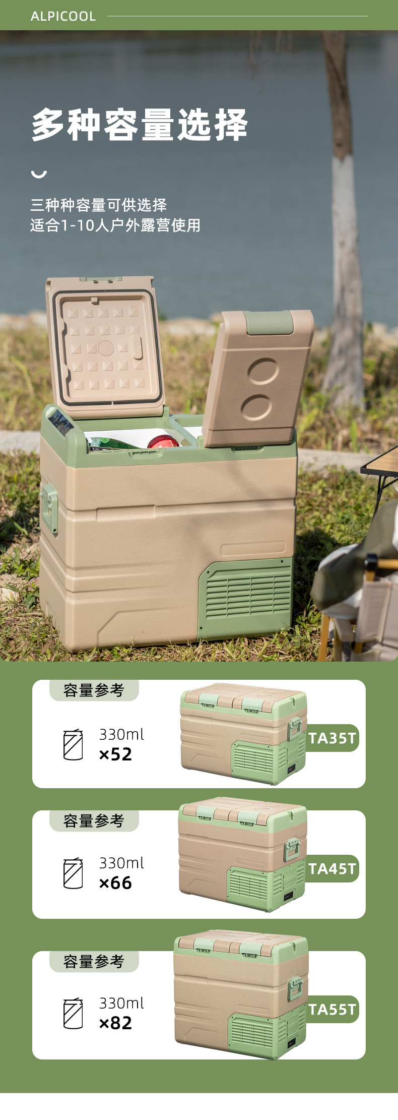 Ice Tiger Compressor Car Refrigerator Car Home Dual-use Refrigeration 12v24v Portable TA35 Youth Edition Dormitory Small