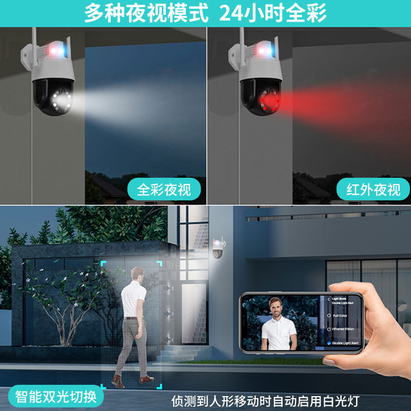 Graffiti 5 millones a todo color HD visión nocturna cámara de vigilancia al aire libre impermeable 20 veces zoom automático bola seguimiento máquina