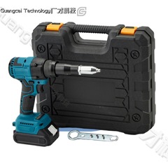 スポット直販電動リベット銃ブラシレス全自動手持ち式リベット銃充電リチウム電気ナットリベット銃