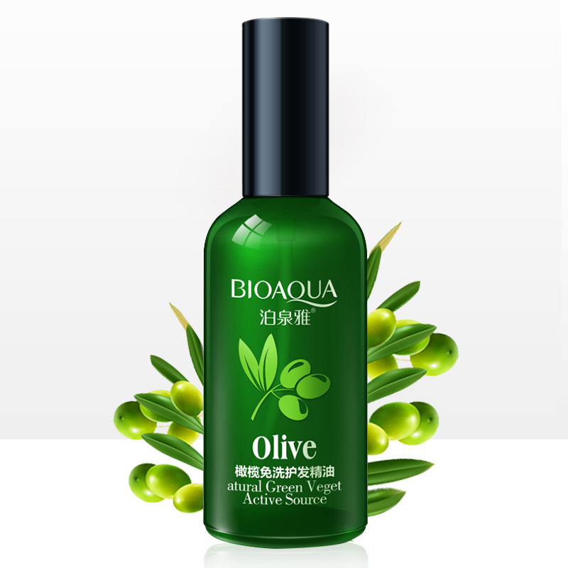 Baiquan Ya Mian Washless Hair Treatment Olive Oil Color-Treated Straight Hair Conditioner Film Dry Ends Frizzy Split Ends