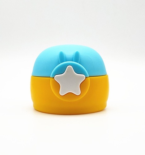 BB4C wholesale new transparent model star children's thermos cup lid straw lid student water cup with straw lid