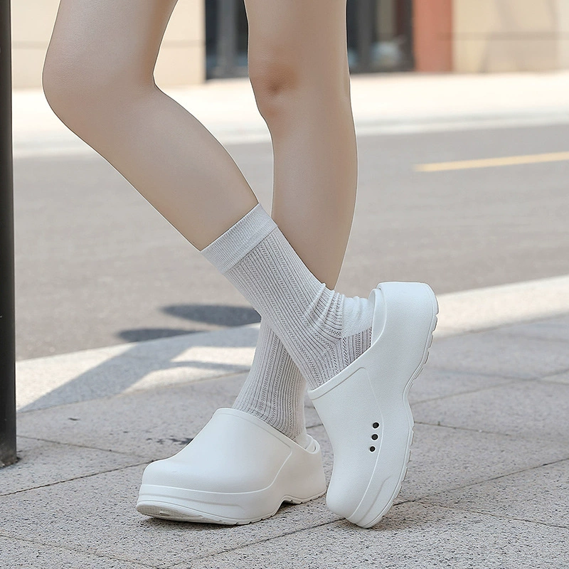Медицинская форма медсестры, обувь, тапочки, летние водонепроницаемые нескользящие с платформой, 2025