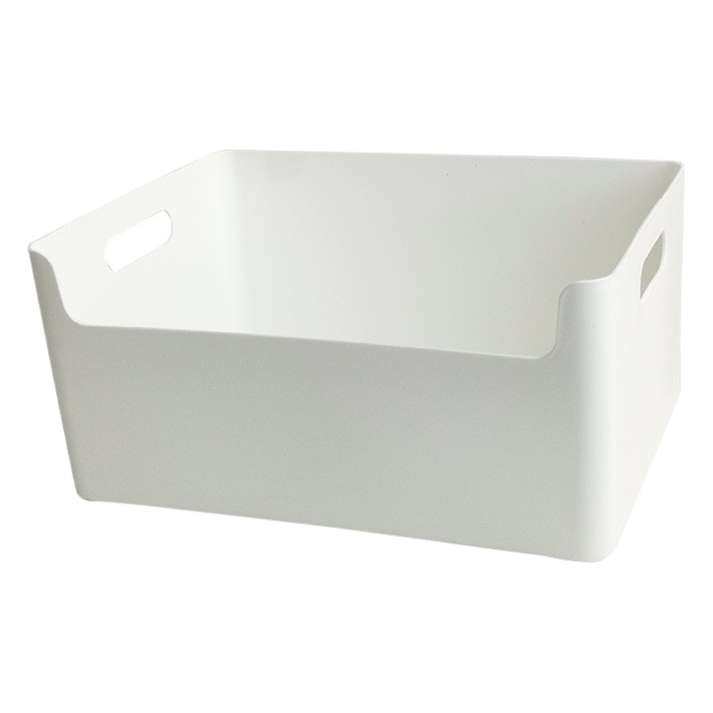 ホーム収納ボックス長方形プラスチック小ボックス白いミニ蓋なしデスクトップ整理収納ボックス無印ホーム