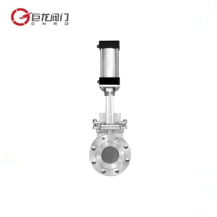 巨龙阀门 Z673X气动浆液阀 电液动刀型薄型料浆阀