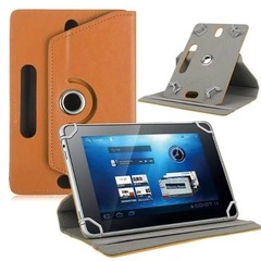 7インチ、8インチ、9インチのタブレットPC用レザーケース、ユニバーサル四隅フック回転式保護ケース、3穴付き