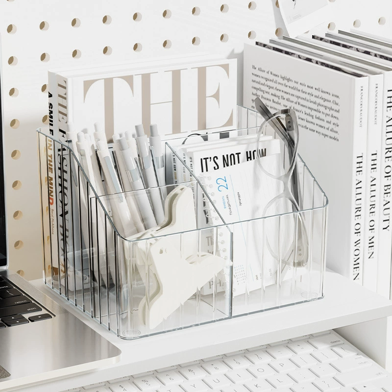 Acrylic cute storage box, pens holder for students, storage system