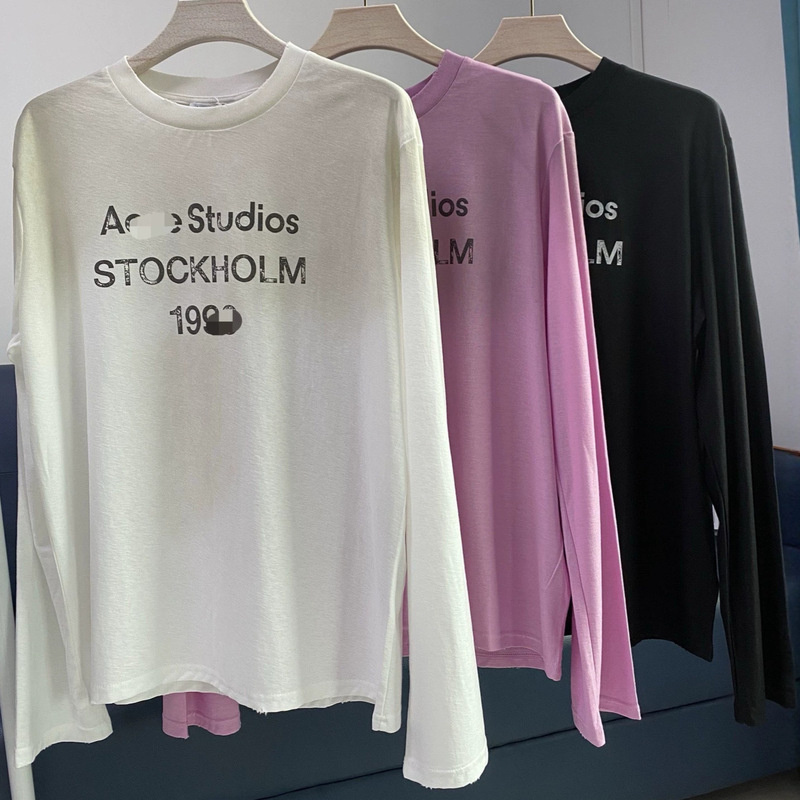 Official AC distressed vintage limited edition American retro 1996 letter women's long-sleeve T-shirt for sun protection