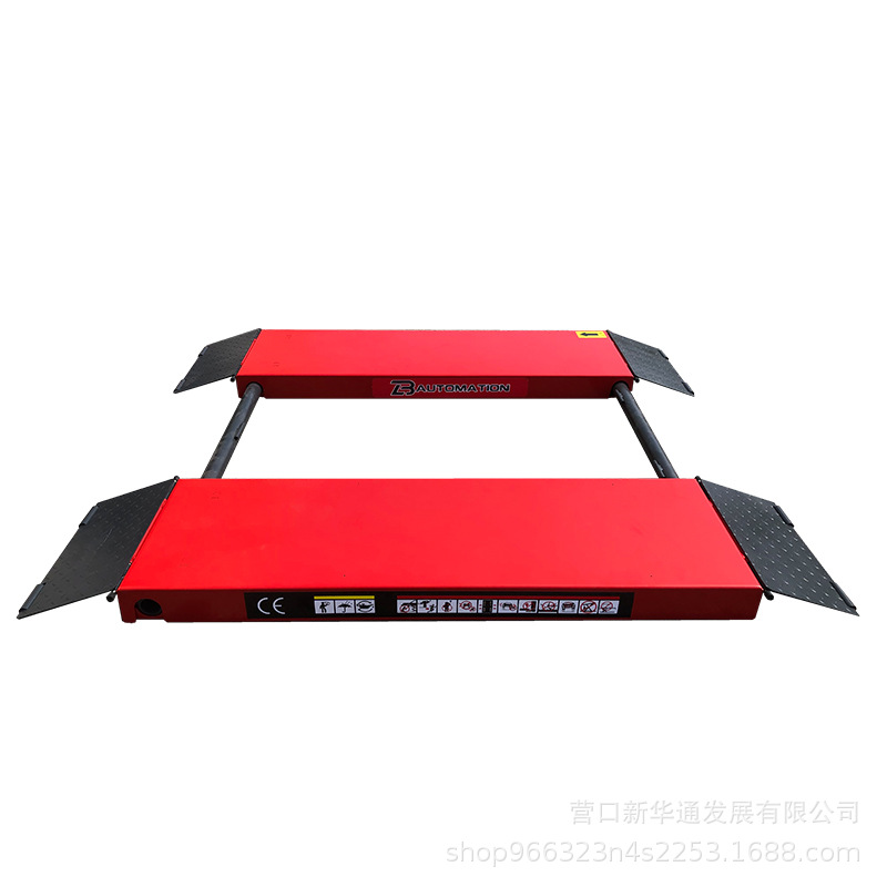 Elevación del coche elevación 1,2 m de altura móvil pequeña tijera 4 T mantenimiento auto reparación equipo instalación libre