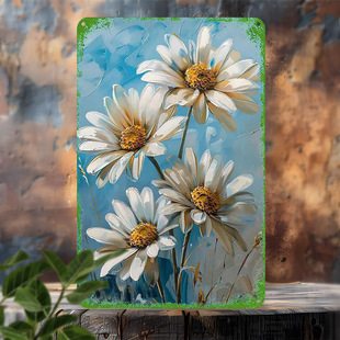 Retro Aluminum Plate Metal Square Plate Bar Concert Hall Decorative Painting Creative Restaurant Wall Hangings