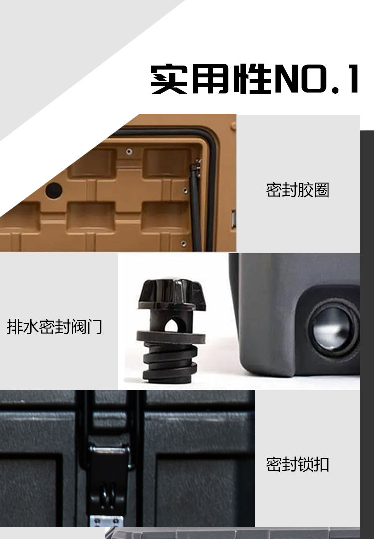 Roof equipment box 95 liters ROAM brand luggage net board step bag holder explosion-proof anti-fall off-road tool box