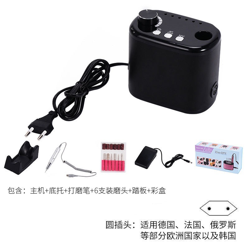 Lijadora profesional de eliminación de uñas lijadora de uñas strong-210 lijadora eléctrica de corbata de uñas de velocidad ajustable