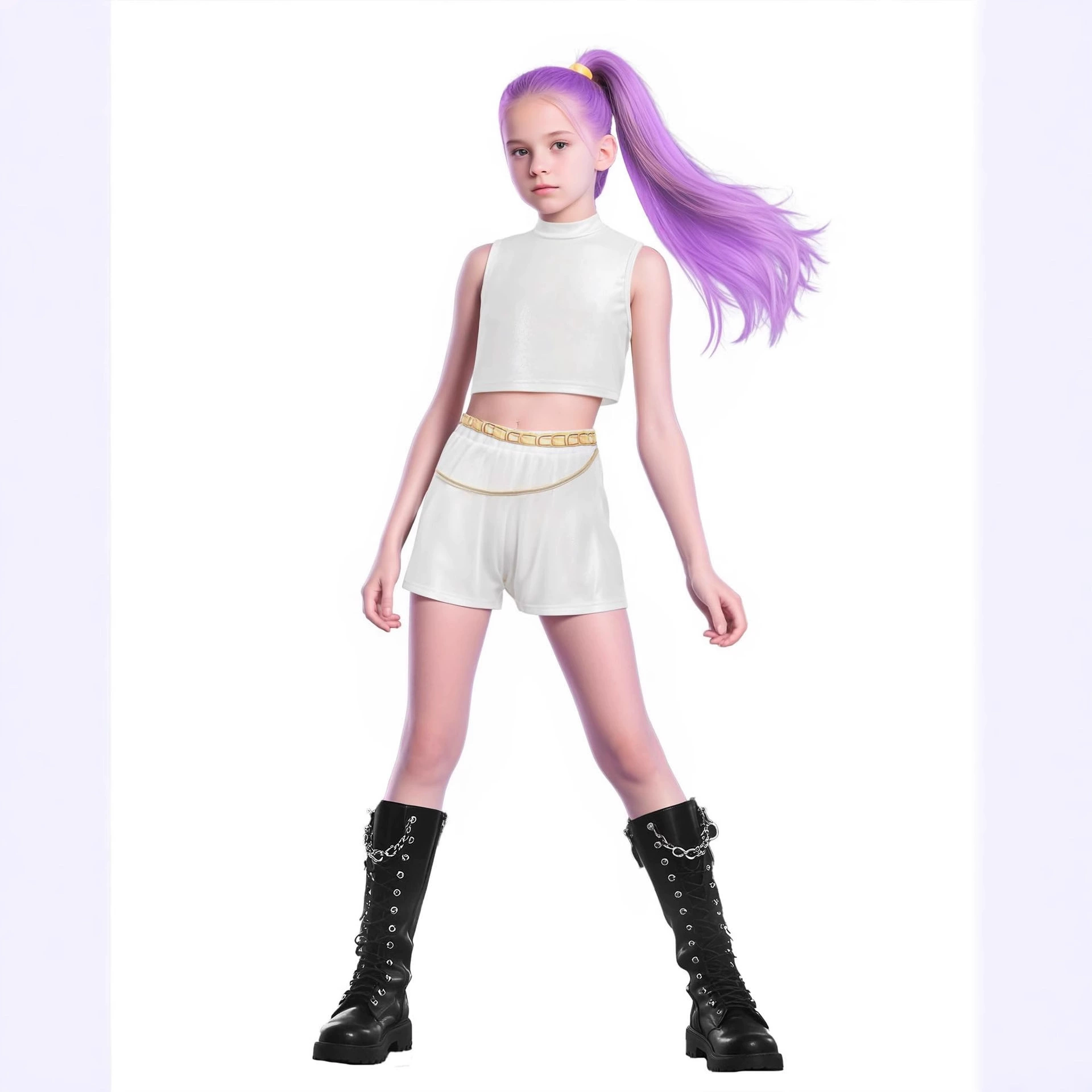 Demon Hunter animation peripheral clothing matching pop singer three-piece suit