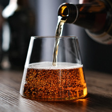 富士山玻璃杯啤酒杯 日式威士忌杯鸡尾酒杯子家用果汁杯耐热水杯