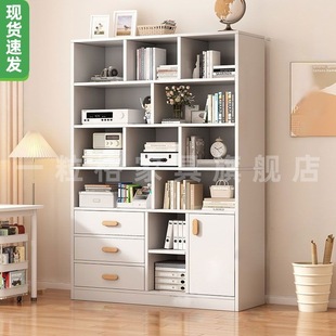 Multi-layer Simple Bookcase Bookshelf Simple Floor-standing Storage Rack Living Room Home Student Space-saving Storage Bookcase